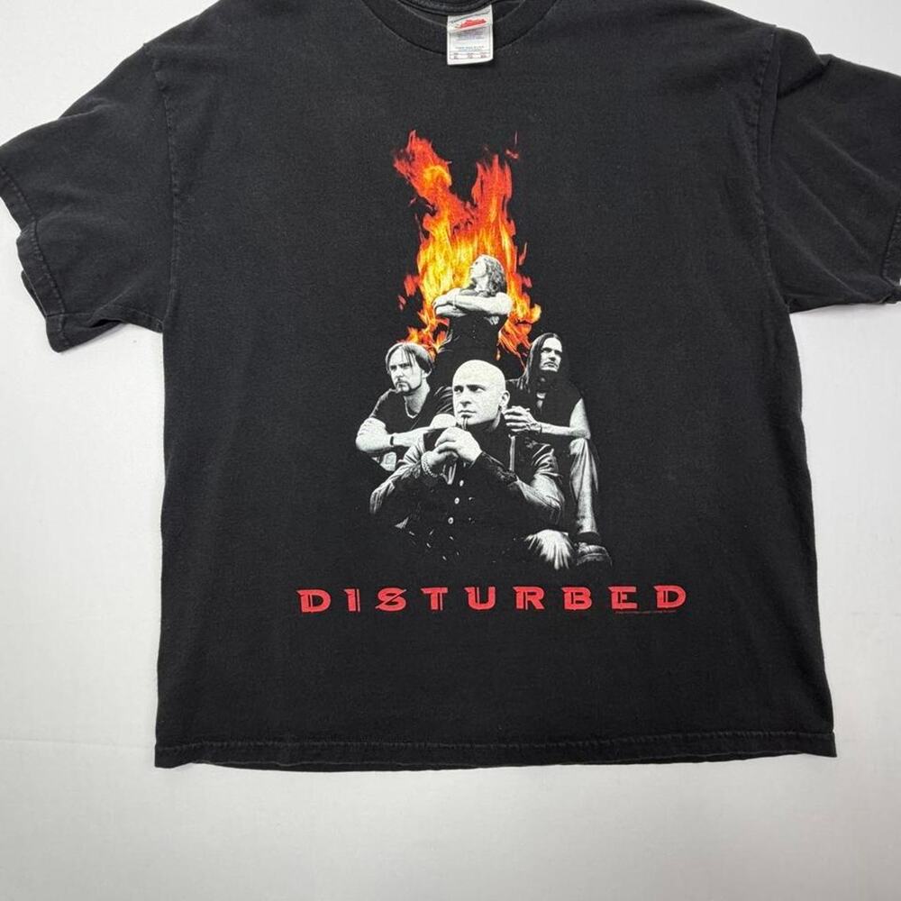 Vintage 2002 Disturbed Believe Band Tee XL Tennessee River Giant Nu Metal Y2K